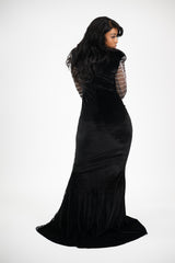 Black Bella rhinestone gown