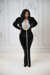 Velour Long maxi dress