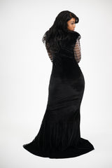 Black Bella rhinestone gown