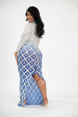 Elegant long sleeve maxi dress