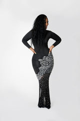 Long sleeve black dress