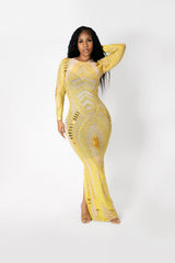 Long sleeve maxi dress