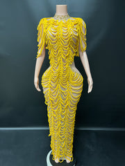 Short sleeve maxi dress